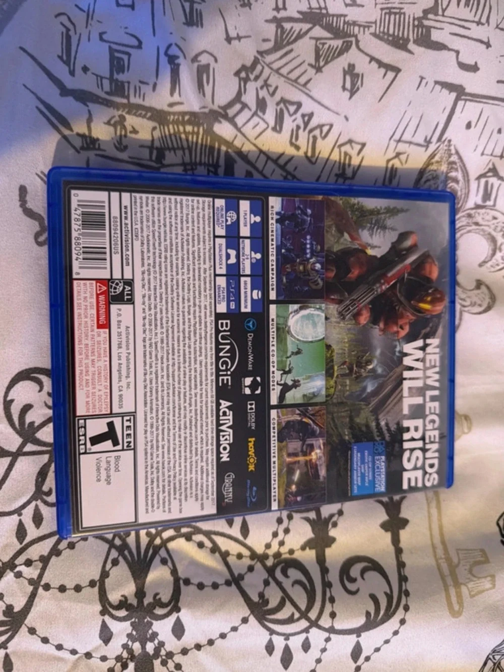Destiny 2 (PS4) Video Game - Blue Case